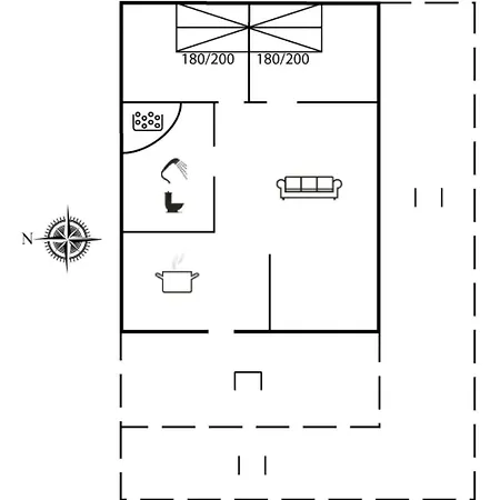 Semesterbostad Lewe - 150m From The Sea By Interhome Ålbæk